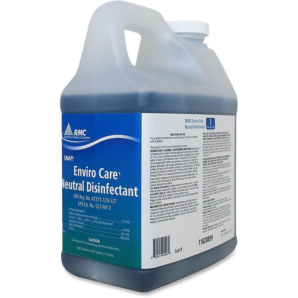 Rochester Midland Enviro Care Neutral Disinfectant 1/2gal Blue 11828899