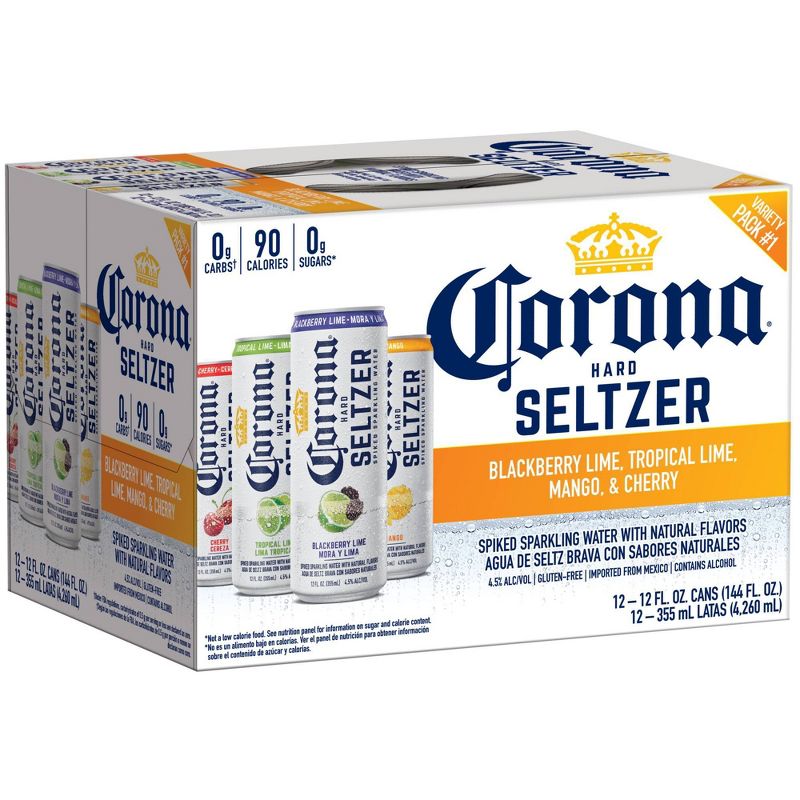 Corona Hard Seltzer Variety Pack - 24pk/12 fl oz Slim Cans