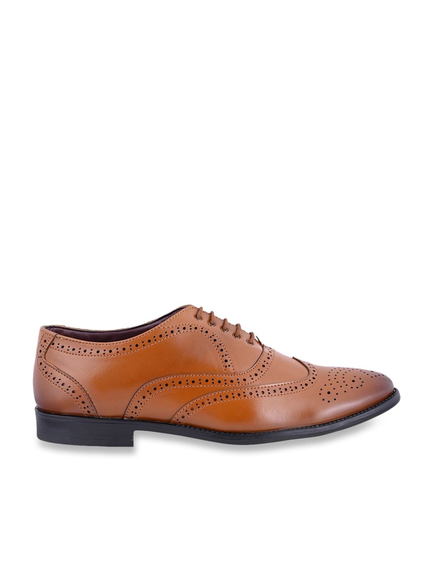 Carlton London Men's Tan Brogue Shoes