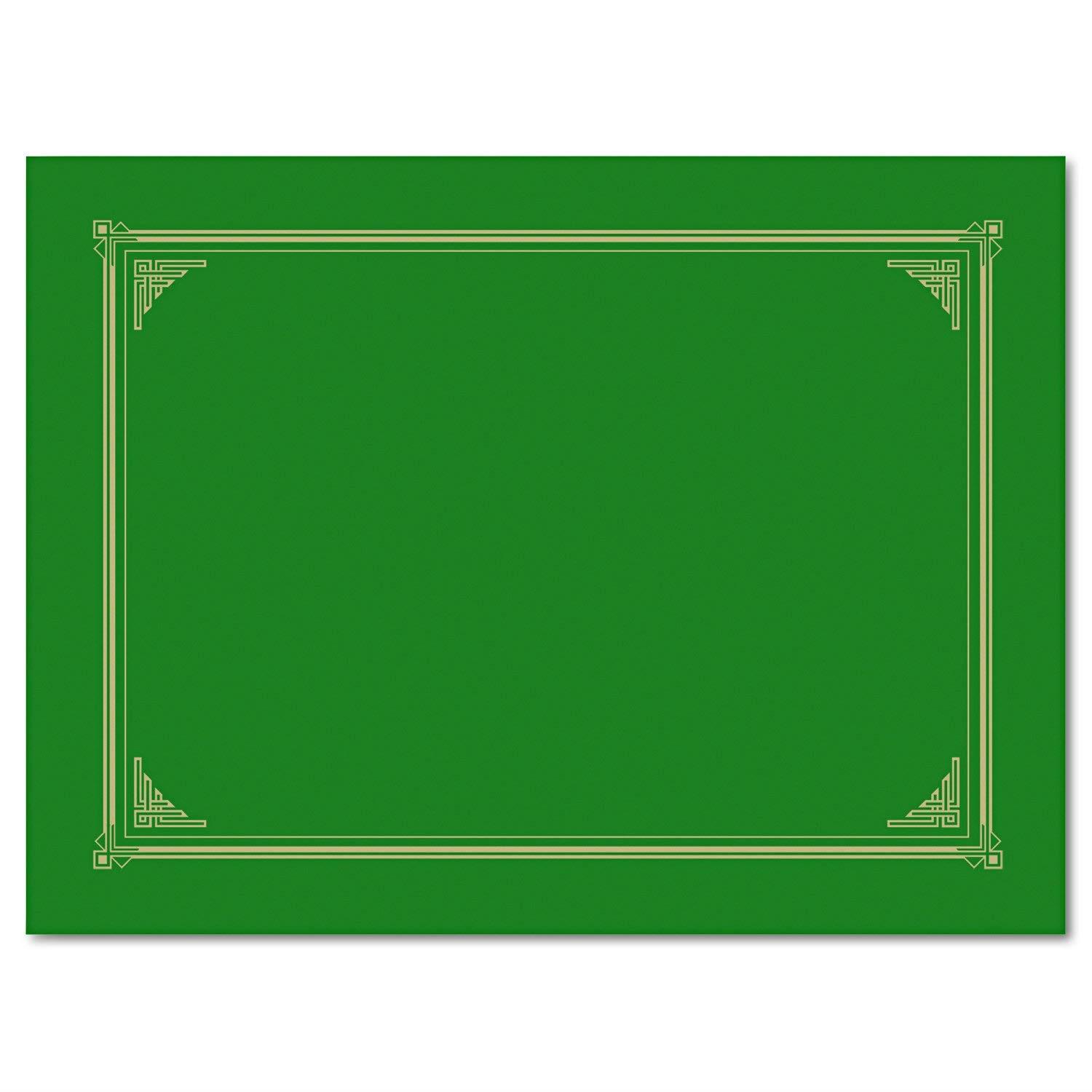 Geographics Linen Stock Document Cover, 9.75 x 12.5 Inches, Green (47399)
