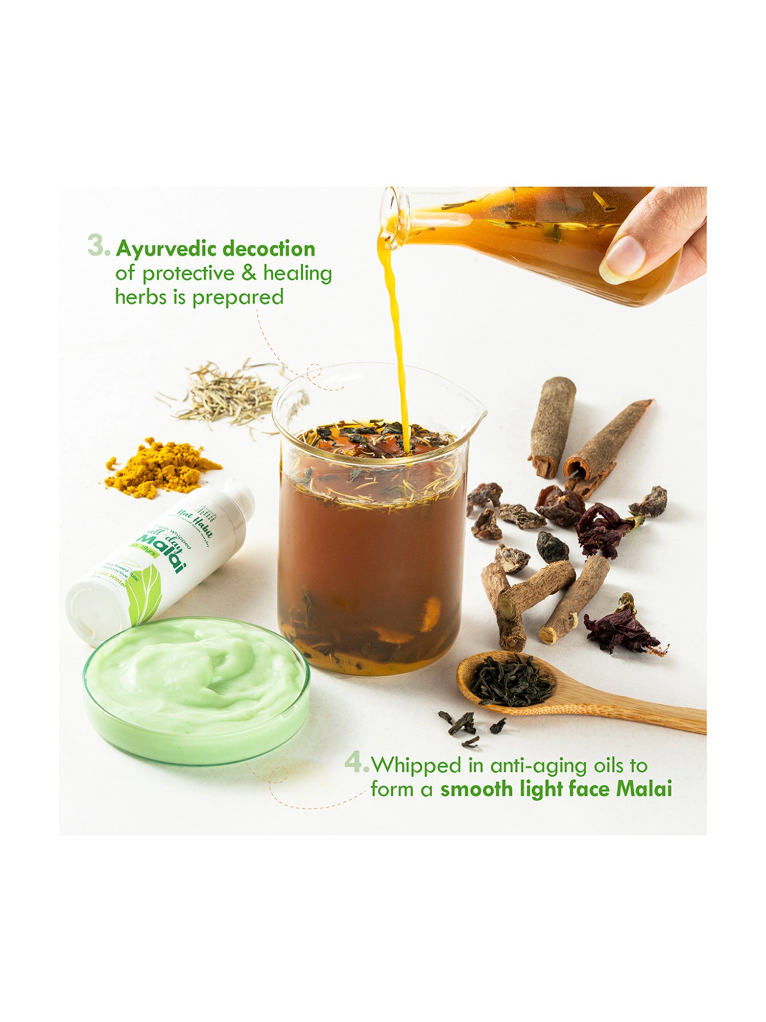 Nat Habit Blackseed Tulsi Phyto Active Fresh Whipped All-Day Malai Face Moisturiser - 30 gm