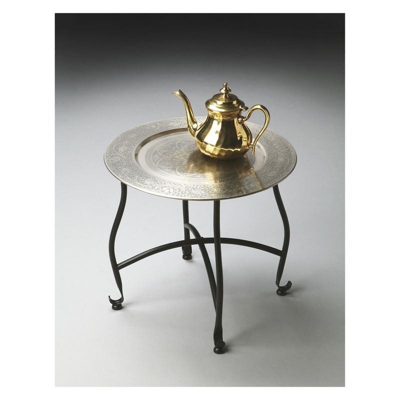 Butler Specialty Moroccan Metal Tray Table Metalworks