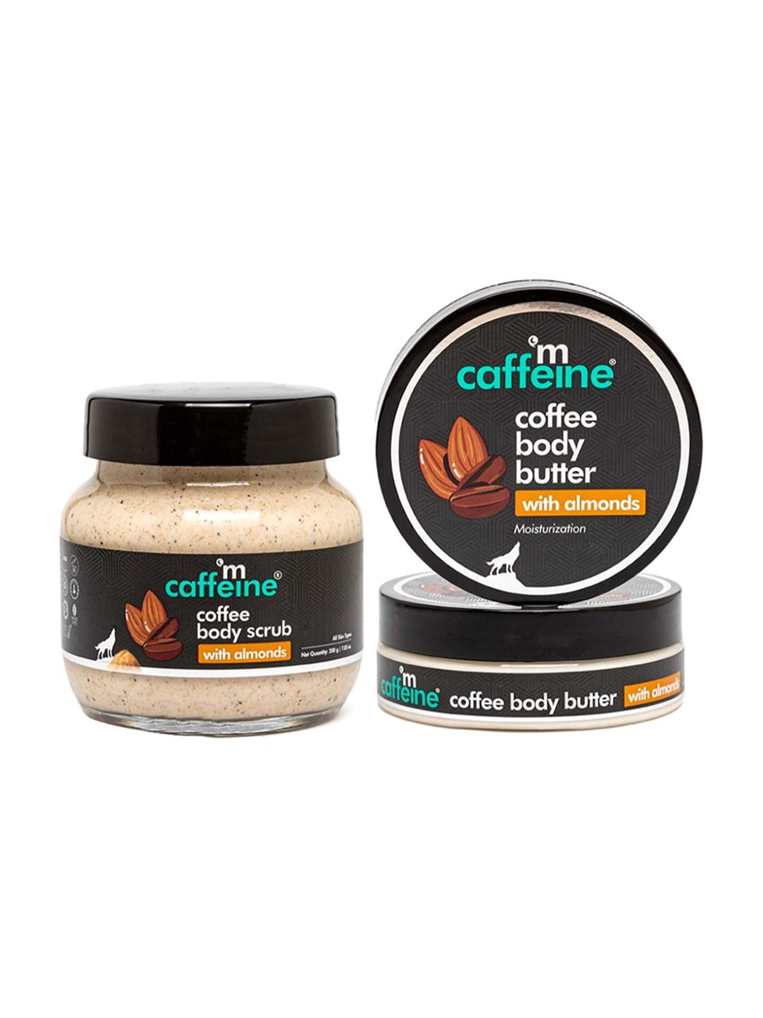 mCaffeine Coffee & Almonds Scrub and Moisturize Duo Set
