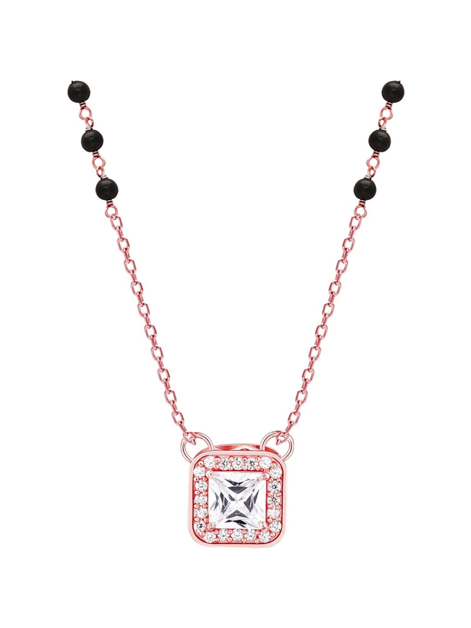 GIVA Love All Around 92.5 Sterling Silver Love Square Mangalsutra