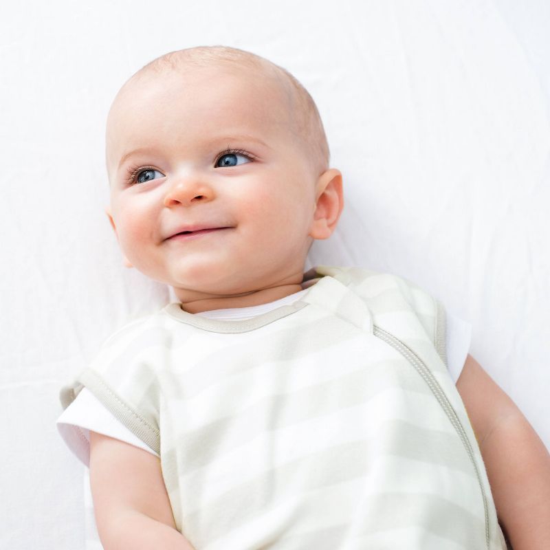 Ecolino Organic Cotton Sleep Sack Swaddle Wrap - Silver 6-18 Months