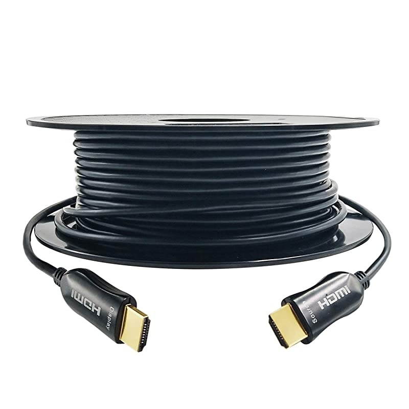 Fiber Optic HDMI Cable 328 Feet, 18Gbps 60Hz(4:4:4, HDR10, HDCP2.2) 1440p 144Hz, One Direction