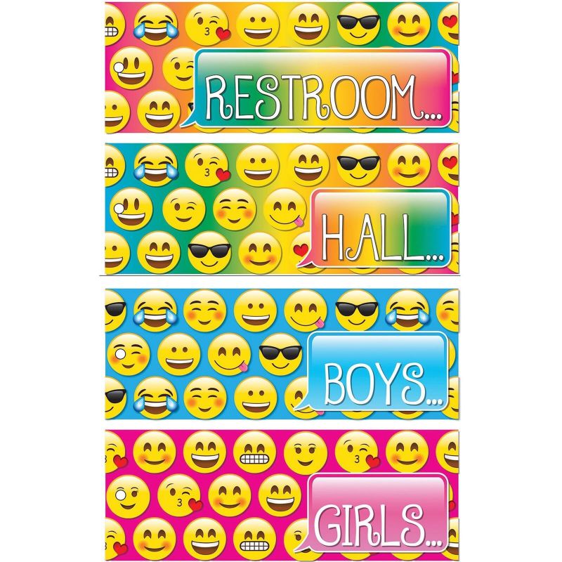 Ashley Emoji Design Decorative Hall Pass (ash-10697) (ash10697)