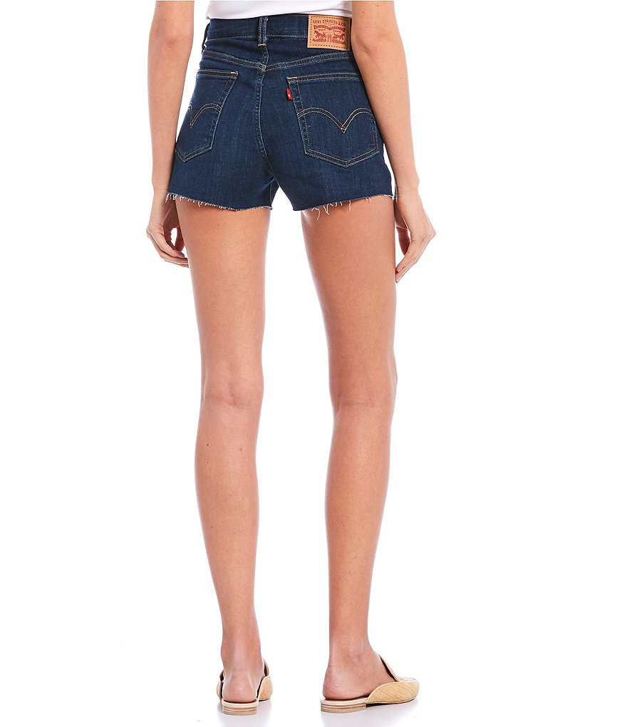 Levi's&reg; High Rise Frayed Hem Shorts