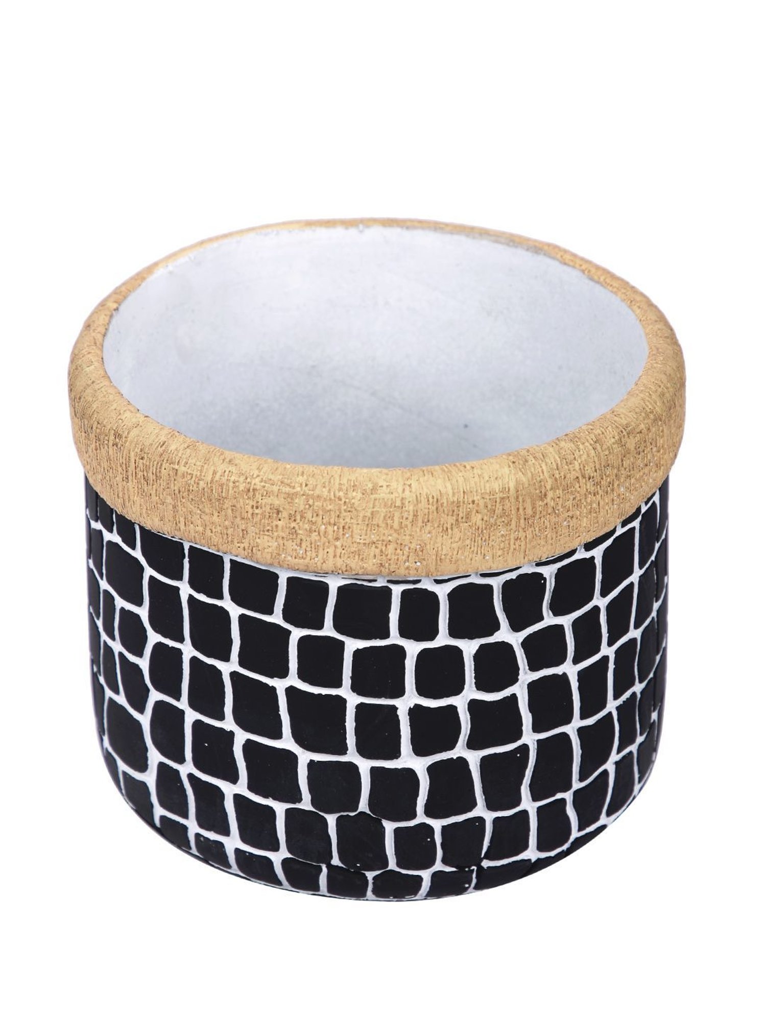 Tayhaa Black Ceramic Planter