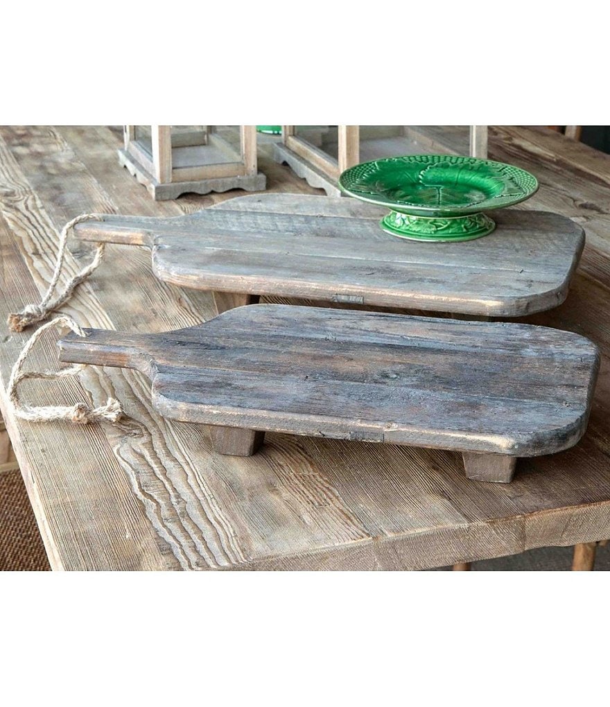 Park Hill Vintage Farmhouse Collection Footed Cutting Board Risers, Set of 2