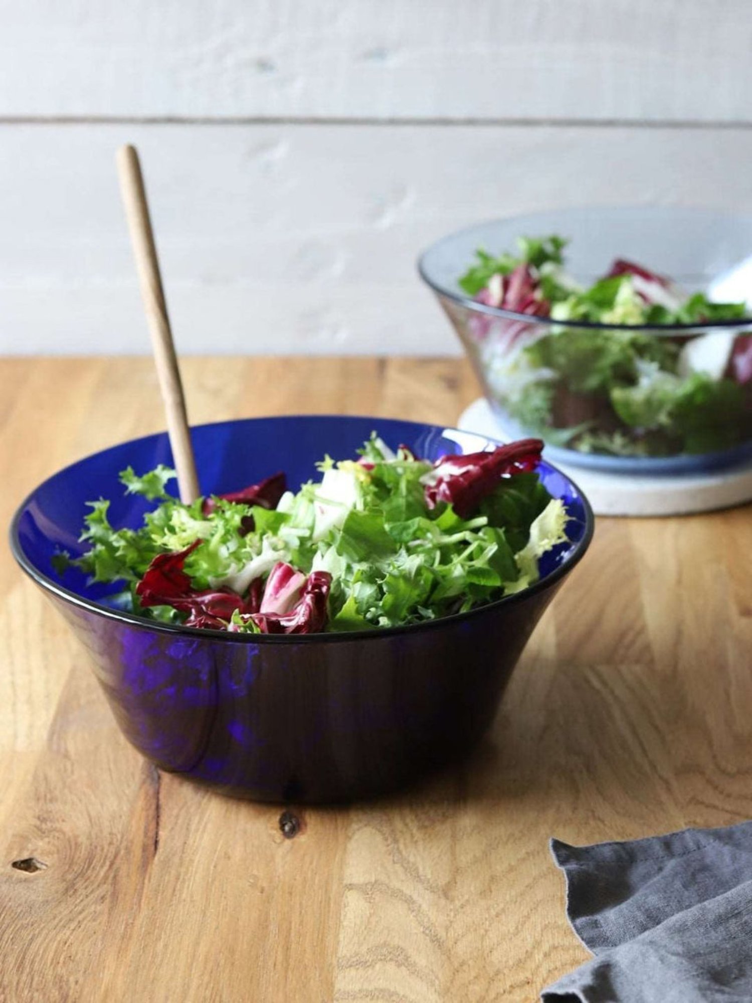 Duralex Lys Navy Toughened Glass Table Bowl (2.2 L) - Set of 3