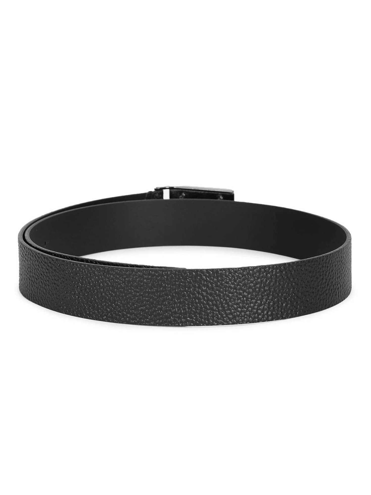 Calvin Klein Jeans Black Leather Casual Belt