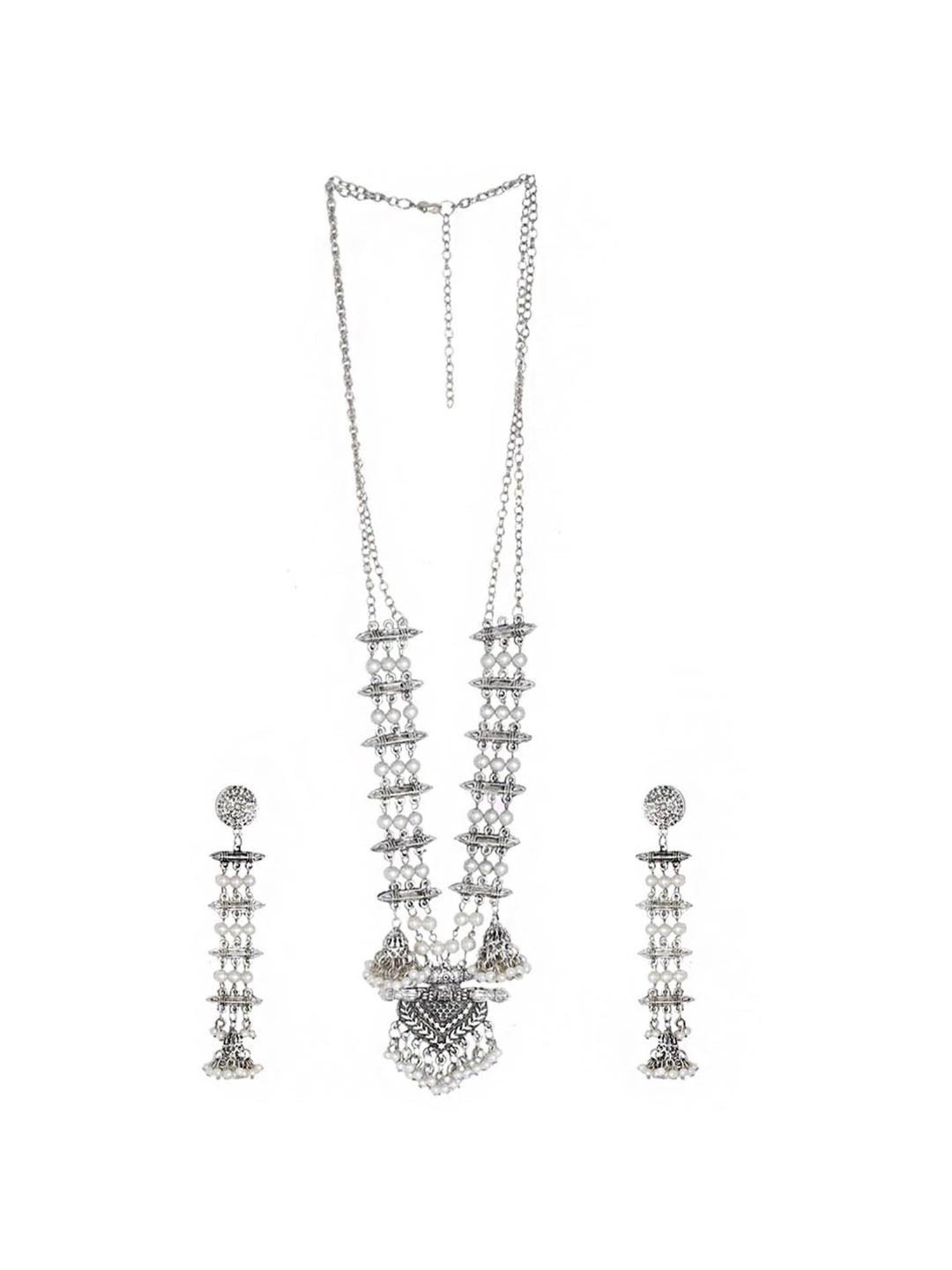 Teejh Pitara Collection Aabha Oxidized Jewellery Set