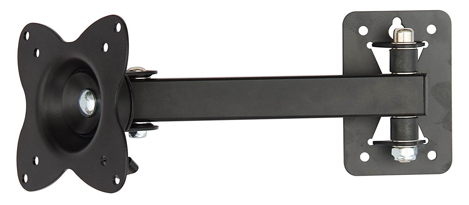 XtremPro Full Motion TV Wall Mount, Tilt &plusmn;15&deg;, Swivel 90&deg;, Rotation 360&deg;, 3-9.3" Extension Arm, for most 13"-30" Inch LCD, LED, 4K or Plasma TVs, VESA 75x75 100x100, 40Lbs Capacity Max&ndash; Black (41023)