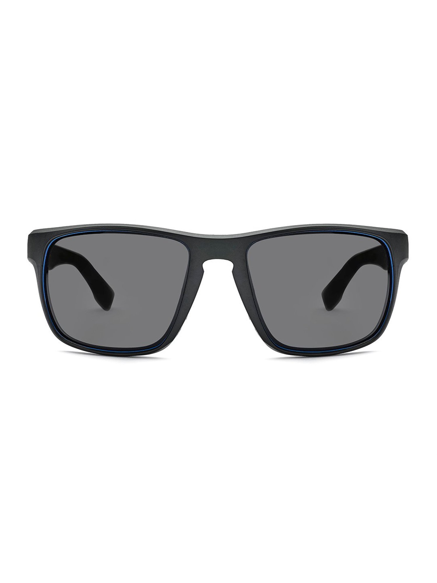 Hugo Boss Grey Rectangular Sunglasses for Men