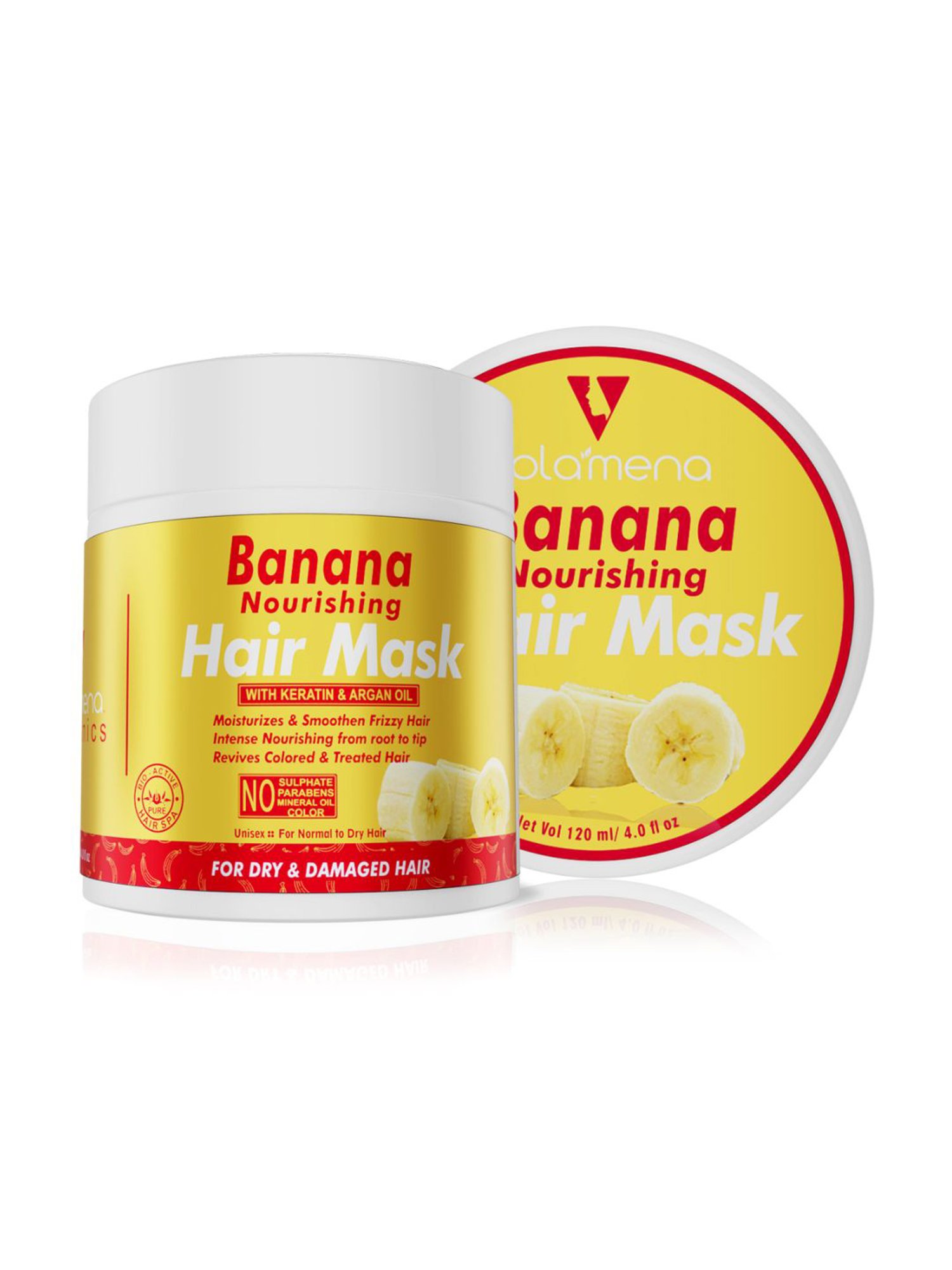 Volamena Nourishing Banana Hair Mask - 120 ml