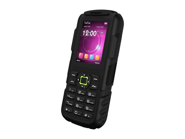 BLU Tank Mega T570 Unlocked GSM Rugged Feature Phone (2.4" Green, 32MB Storage  32MB RAM)
