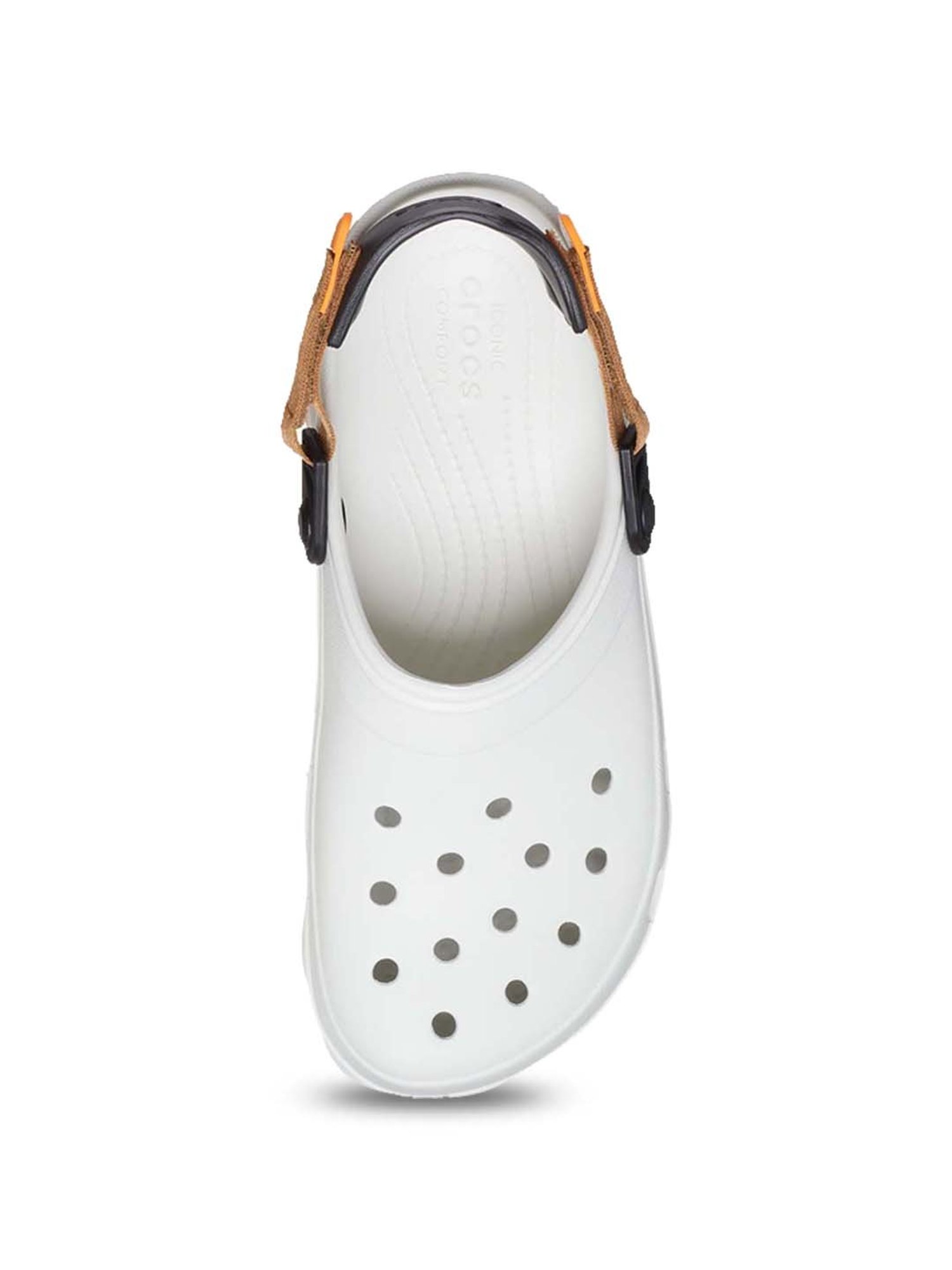 Crocs Men's Classic White Back Strap Clogs