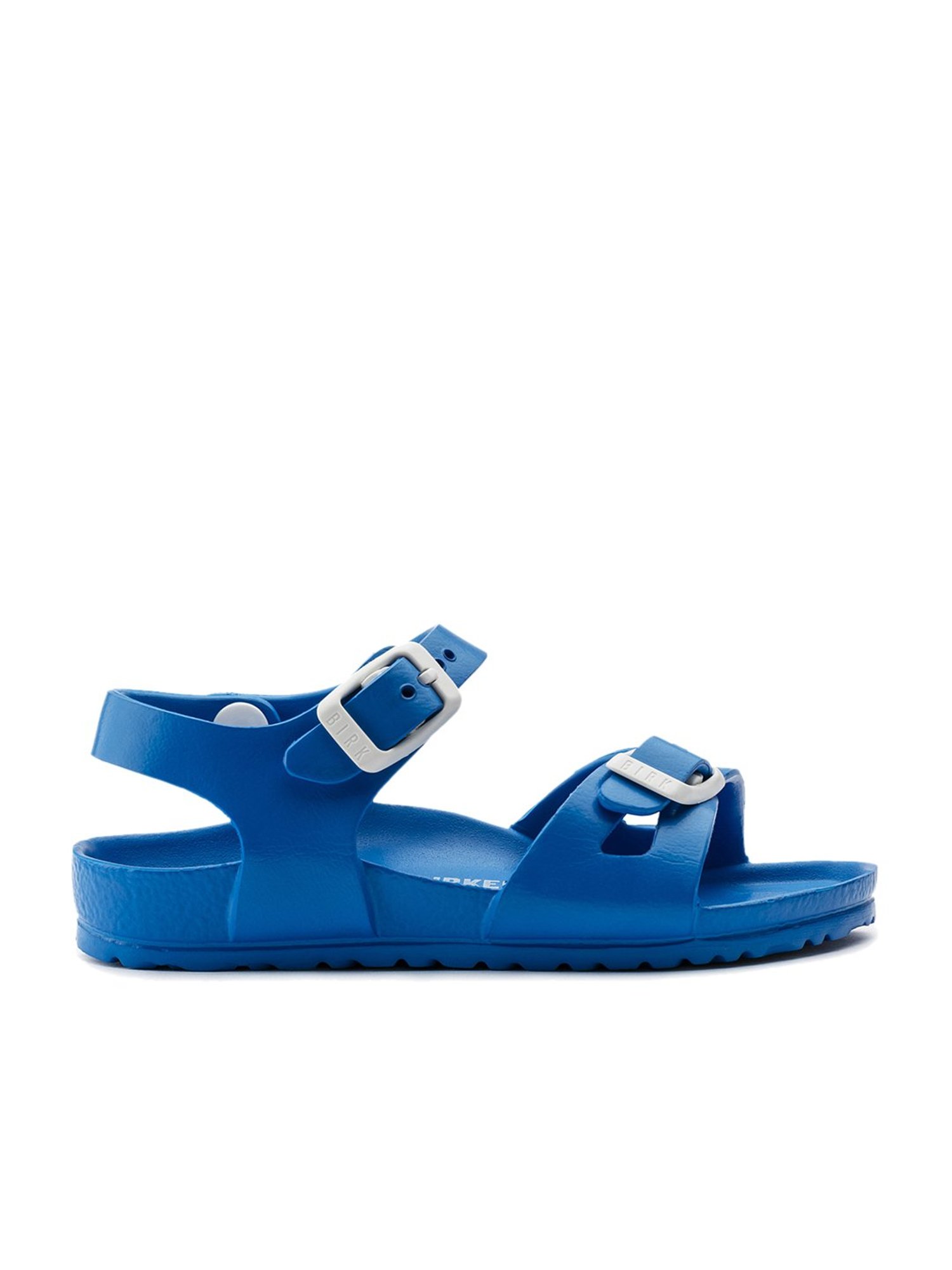 Birkenstock Kids Rio Scuba Blue Narrow Width Ankle Strap Sandals