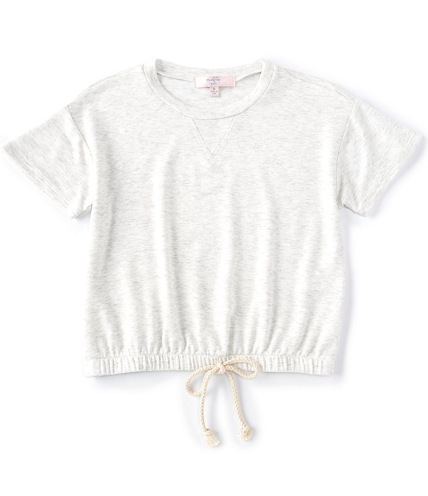 Moa Moa Big Girls 7-16 Short-Sleeve Drawstring-Waist Tee