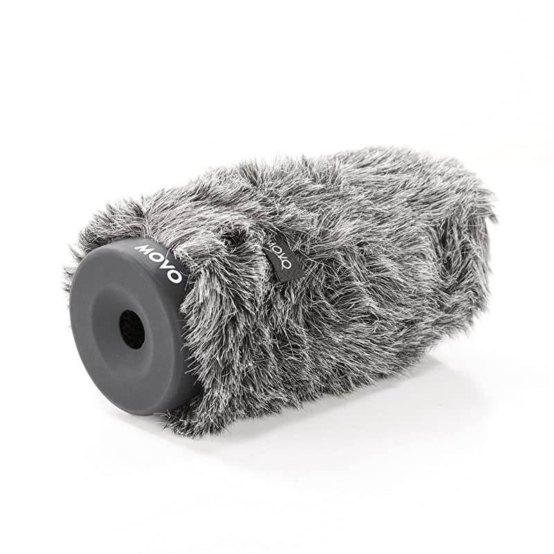 WSG140 Furry Rigid Windscreen for Microphones 1823mm in Diameter and up to 63 16cm Long Dark Gray