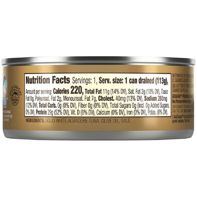 Genova Solid White Tuna in Olive Oil - 5oz