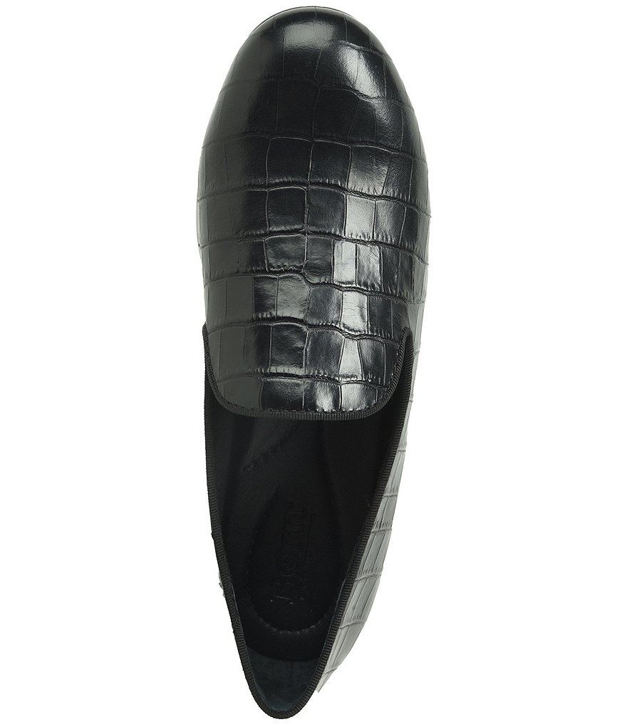 Born Belina Croco Embossed Slip-On Loafers