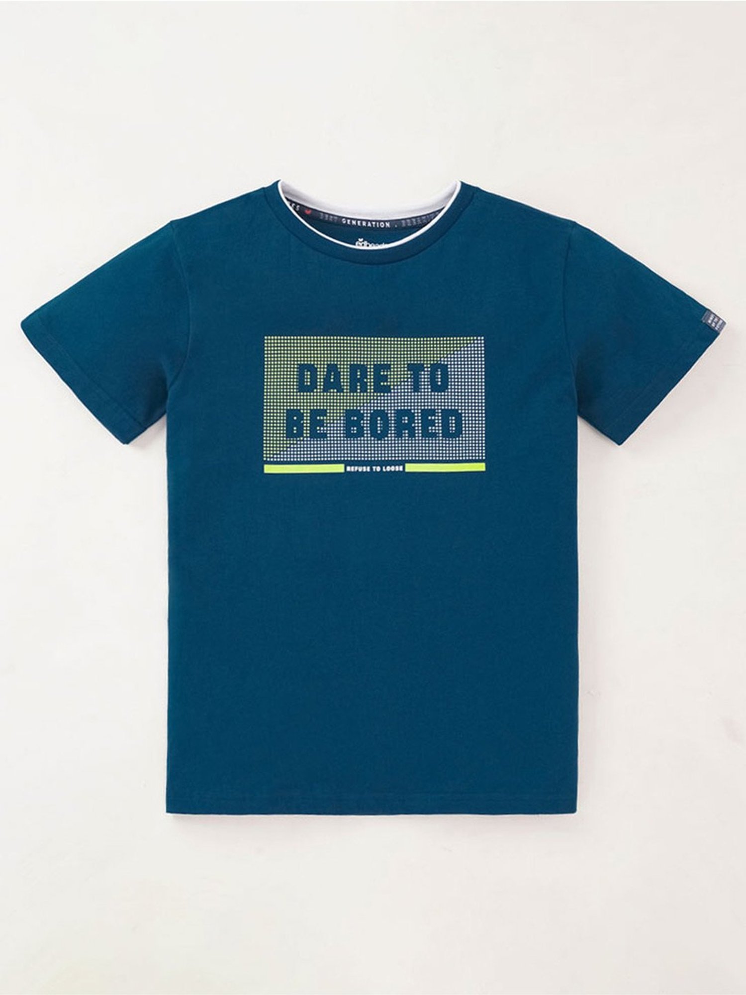 Edheads Boys Blue Cotton Printed T-Shirt