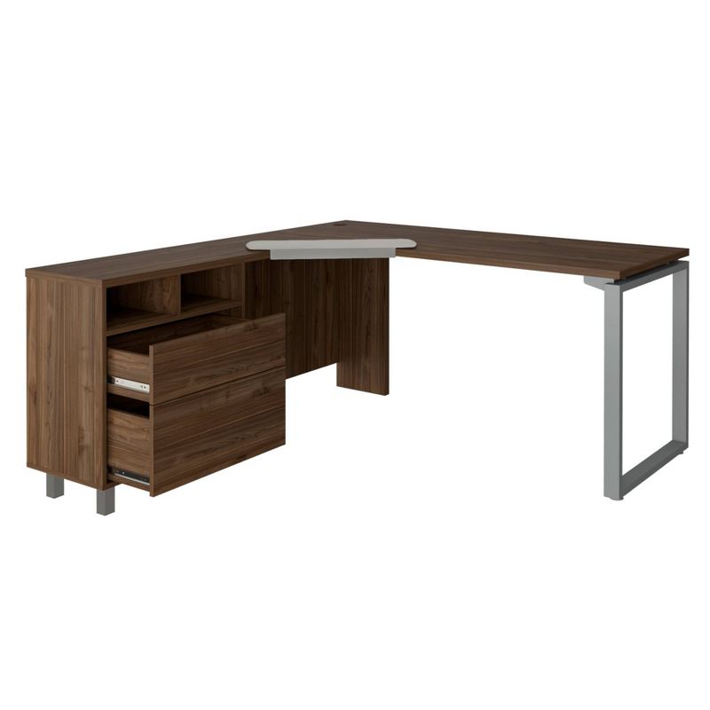 Emery 3 Drawer Desk Brown - RST Brands