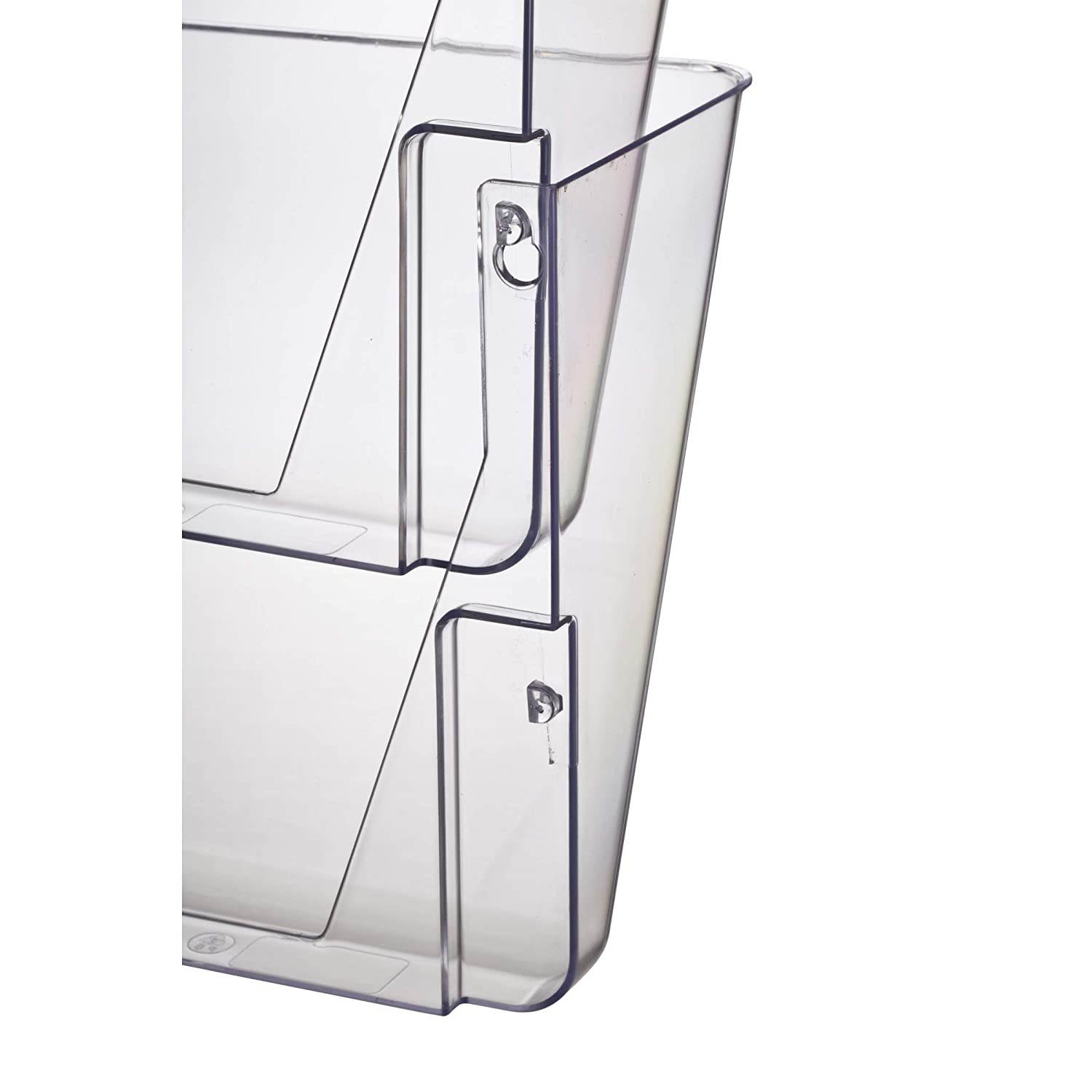 Officemate Wall File, Letter Size, Clear, 2 Pack (21404)