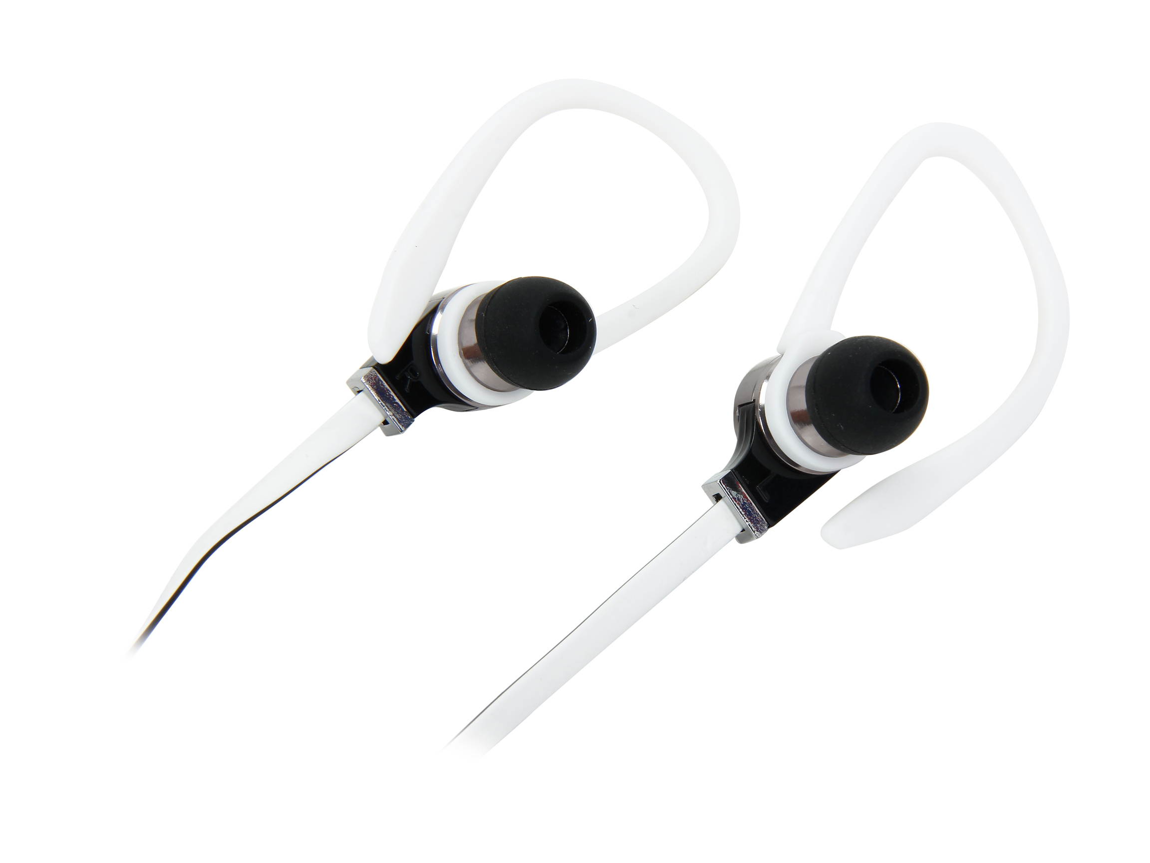 Fuji Labs White AUFJ-SQWBS306WH Sonique SQ306 Premium  Beryllium  In-Ear Headphones with In-line Mic