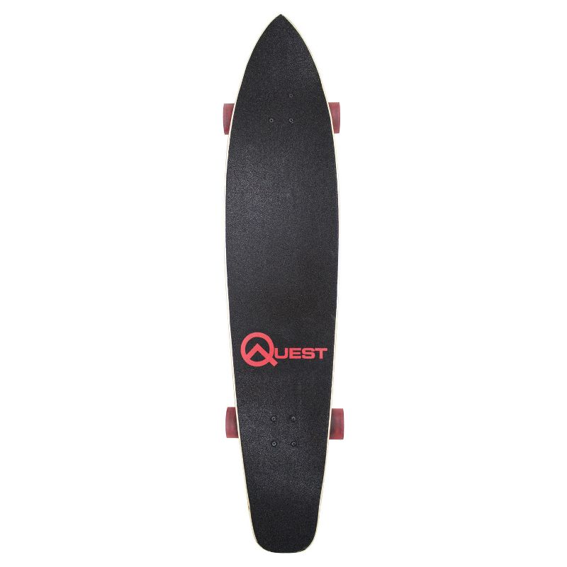 Quest Super Cruiser 44" Longboard Skateboard - Black/Wood