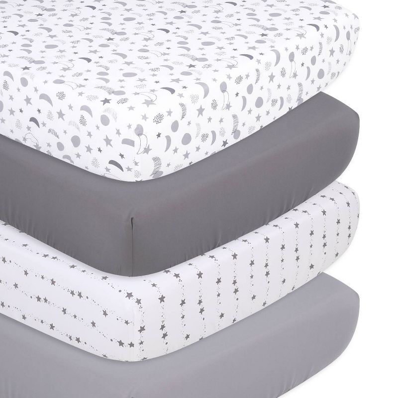 The Peanutshell Microfiber Sheets - Celestial 4pk