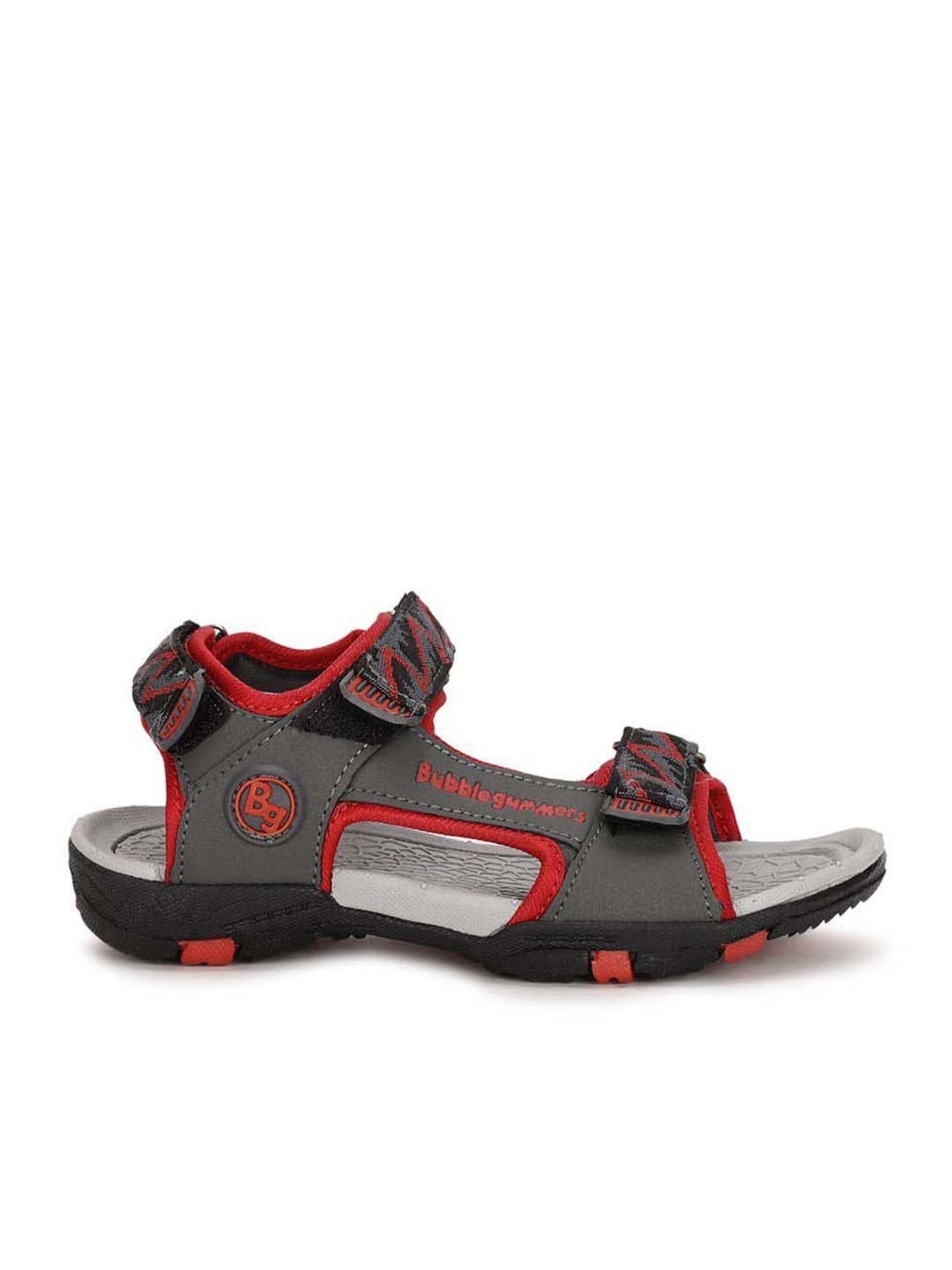 Bubblegummers by Bata Kids Grey & Red Floater Sandals