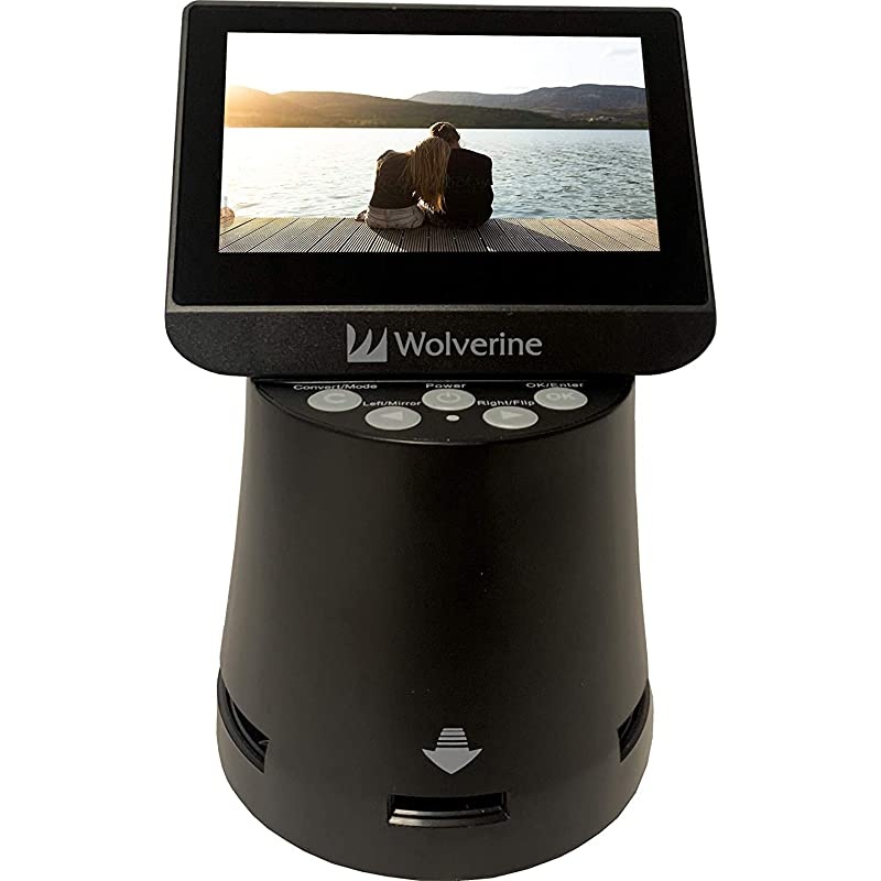 Titan 8-in-1 20MP High Resolution Film to Digital Converter with 4.3" Screen and HDMI Output, Worldwide Voltage 110V/240V AC Adapter, 32GB SD Card & 6ft HDMI Cable Bundle (Black)