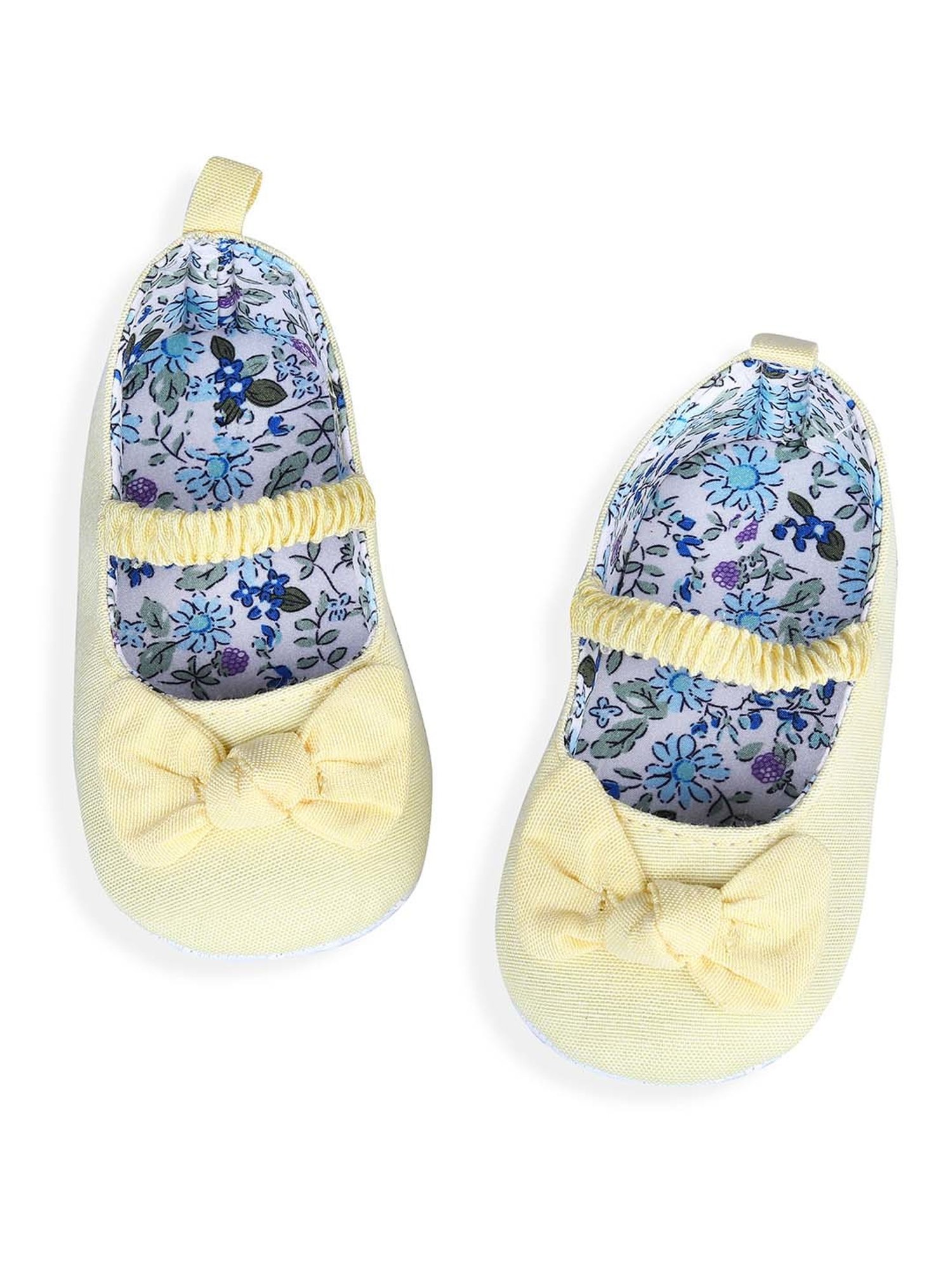 Baby Moo Kids Yellow & Blue Mary Jane Shoes