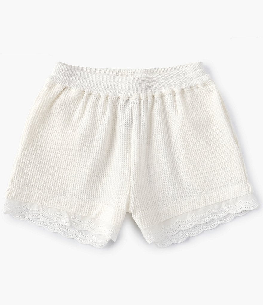 Angie Big Girls 7-14 Smocked Tie-Dye Shorts