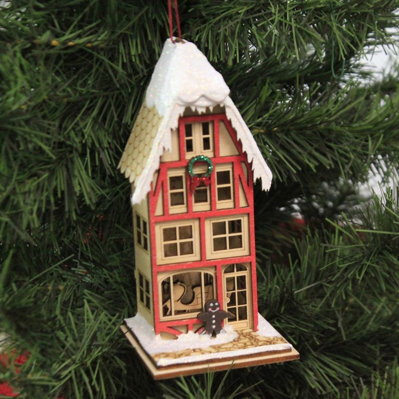 Ginger Cottages 5.5" Tannenbaum's Toboggan Co. Ornament Sleigh Manufacturer  -  Tree Ornaments