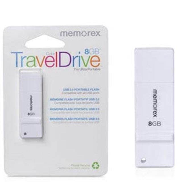 8gb color traveldrive white