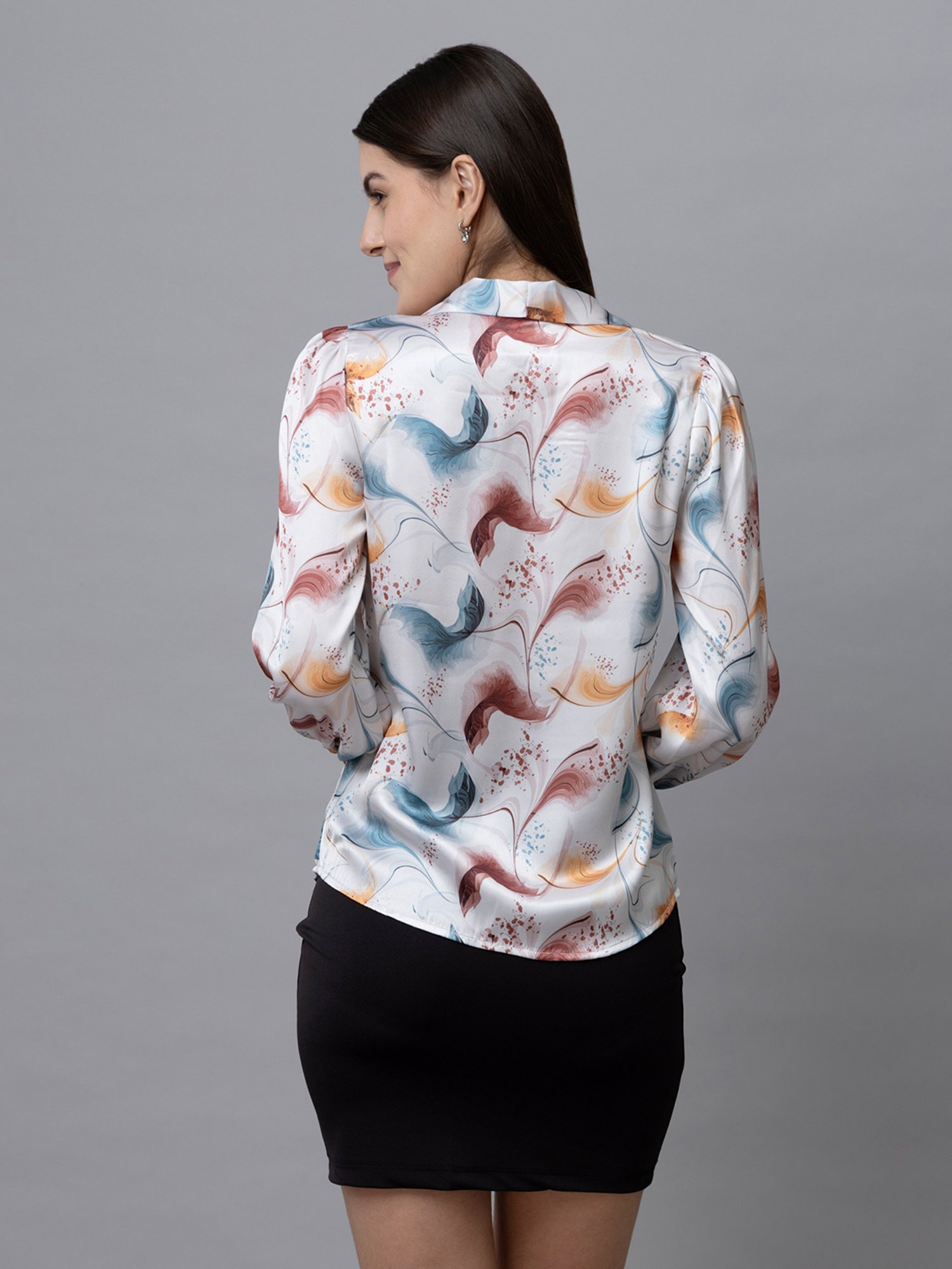 PURYS Multicolor Floral Print Top
