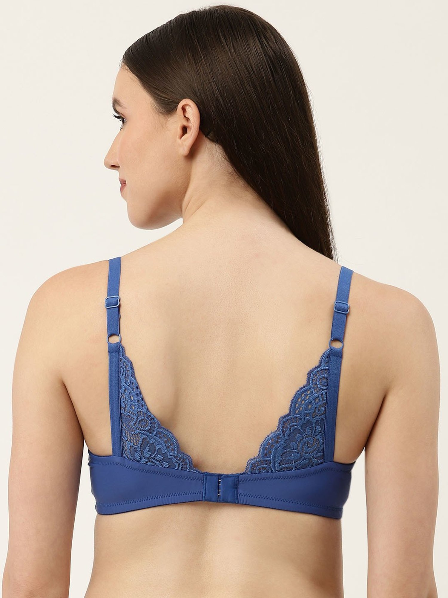 Leading Lady Blue Full Coverage T-Shirt Bra