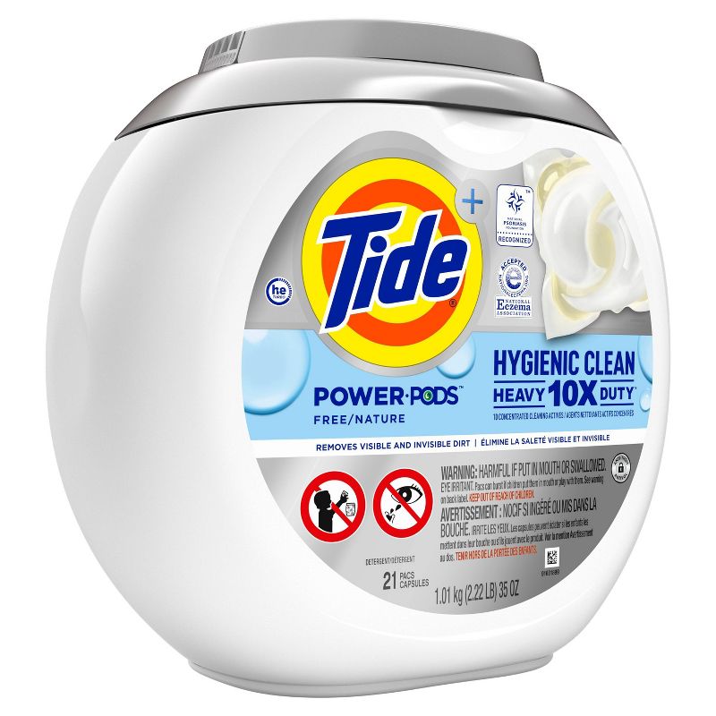 Tide Hygienic Clean Unscented Heavy Duty Power PODS Laundry Detergent - 21ct/35oz