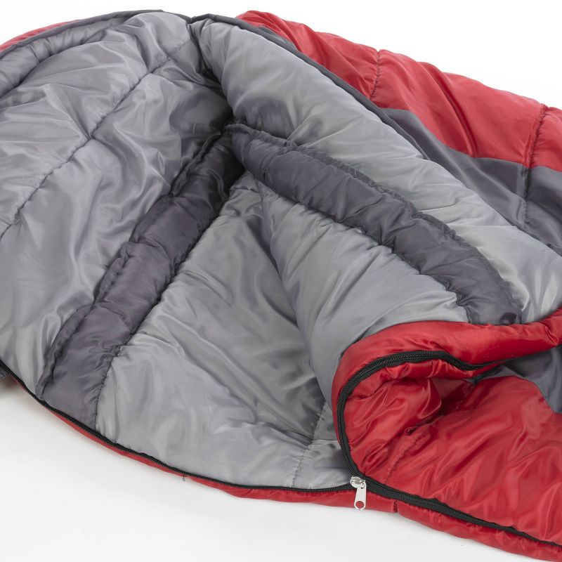 Wenzel Windy Pass 0 Degrees Fahrenheit Mummy Sleeping Bag - Dark Gray