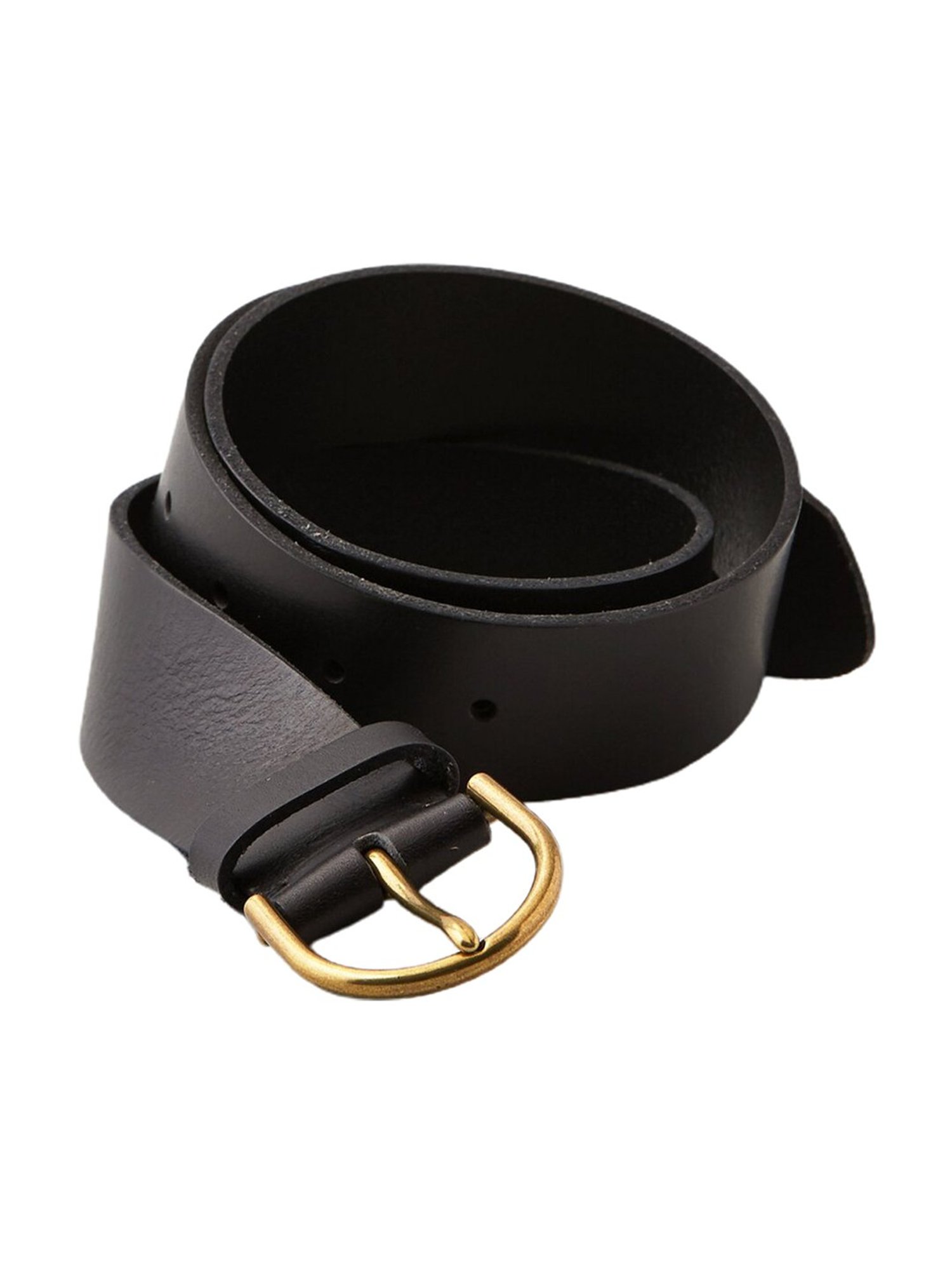 American Eagle Black Leather Casual Belt for Women