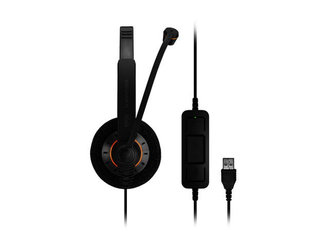 EPOS Sennheiser SC 30 USB ML Monaural On-Ear USB Wired Headset with Microphone