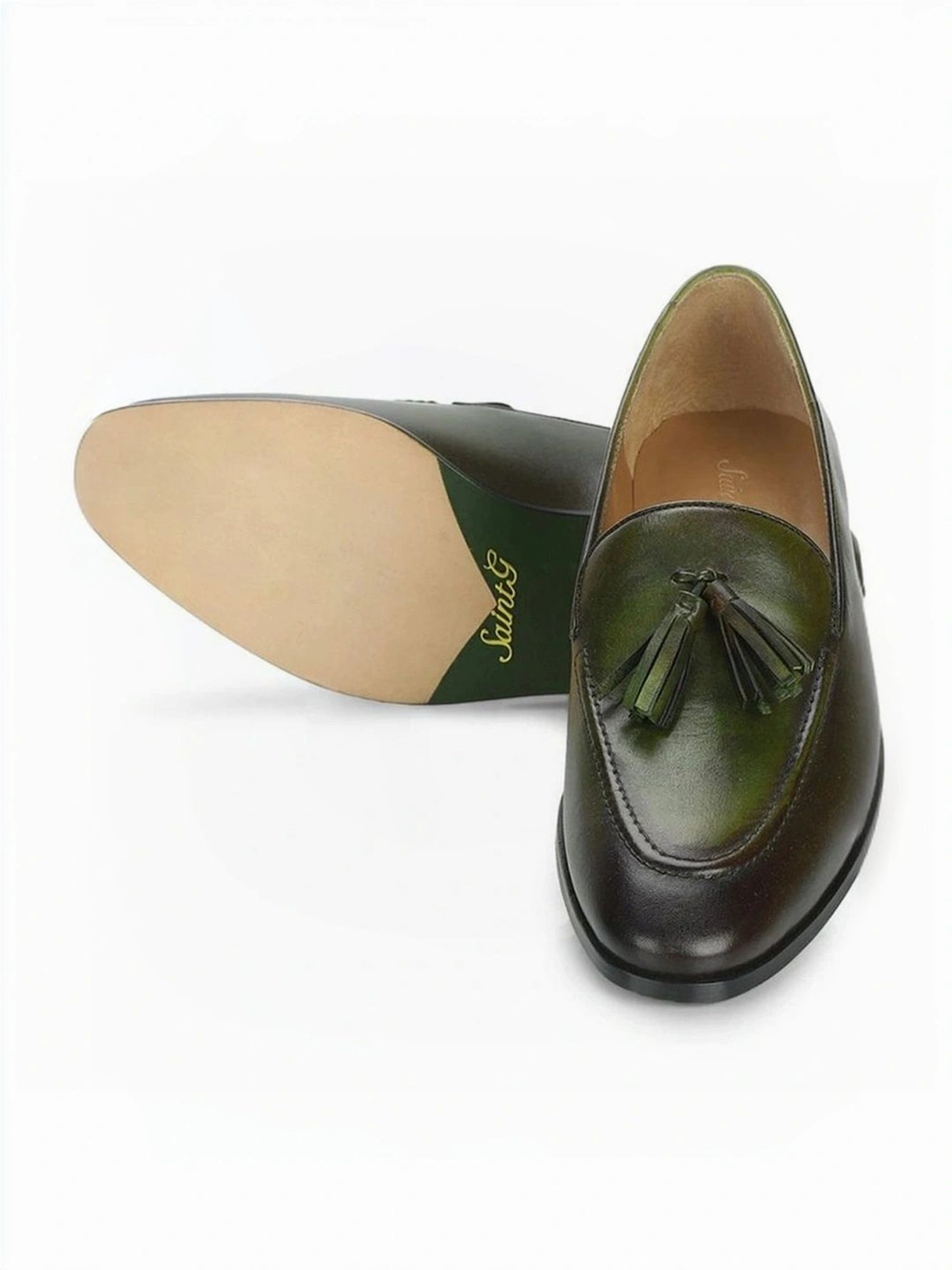 Saint G Men's Valentin Olive Mocassins