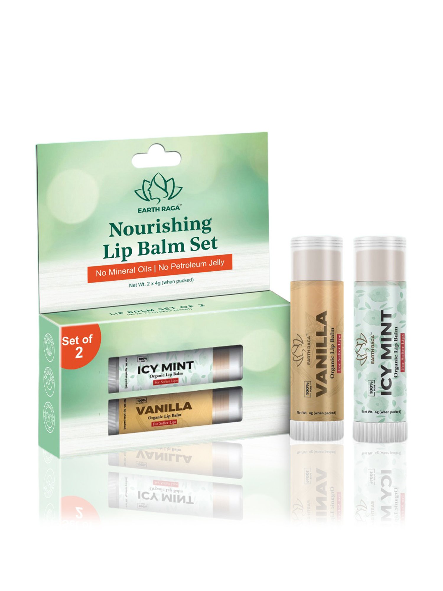 Earthraga Nourishing Lip Balm Set