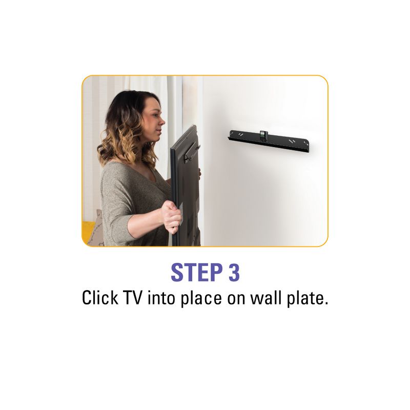 Sanus Simply Safe Large Fixed Position TV Mount 47"-80" - Black(ALL1-B1)