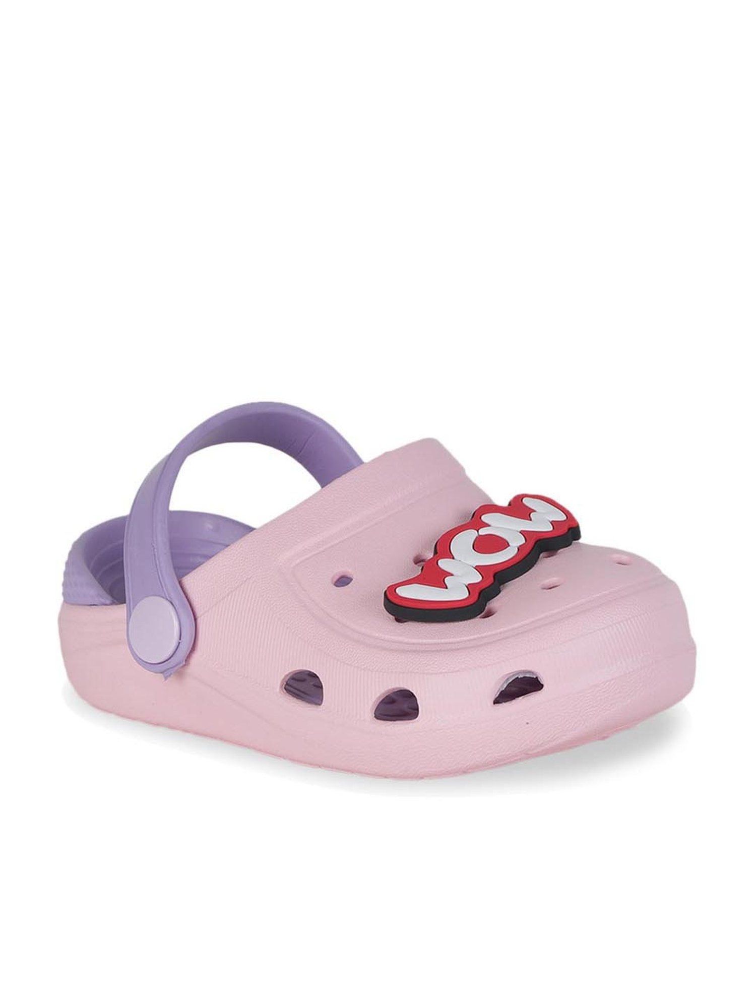 Passion Petals Kids Pink Sling Back Clogs