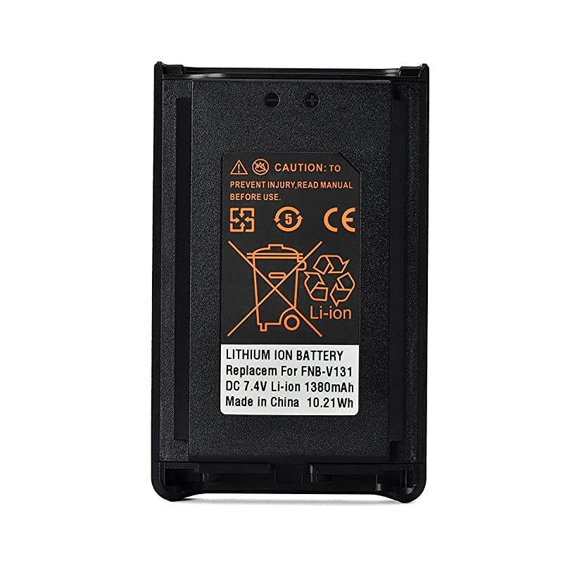 1380mAh 74V FNBV131 High Capacity LiIon Replacement Two Way Radio Battery for YAESU amp VertexStandard VX230 VX231 VX228